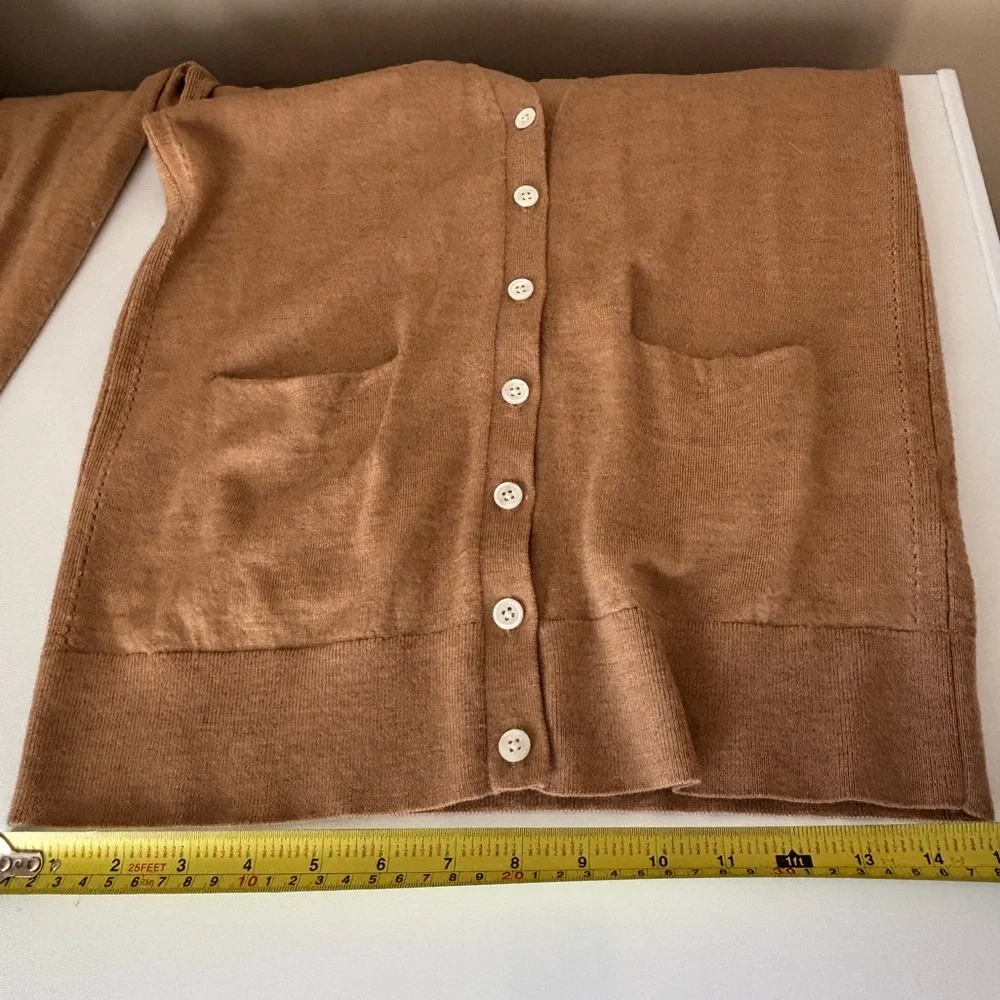Banana Republic Camel/Tan Merino Cardigan Sweater - Picture 12 of 12